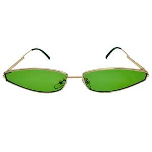 9343 | Green Teardrop Lens Sunglasses